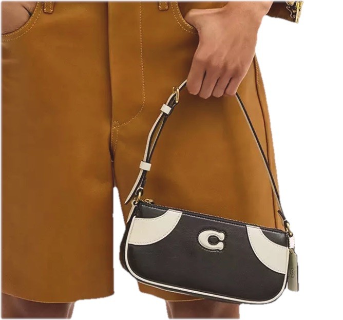 Coach Coachtopia Bowling Small Shoulder Bag Upcrafted Leather/Black/White CFB01