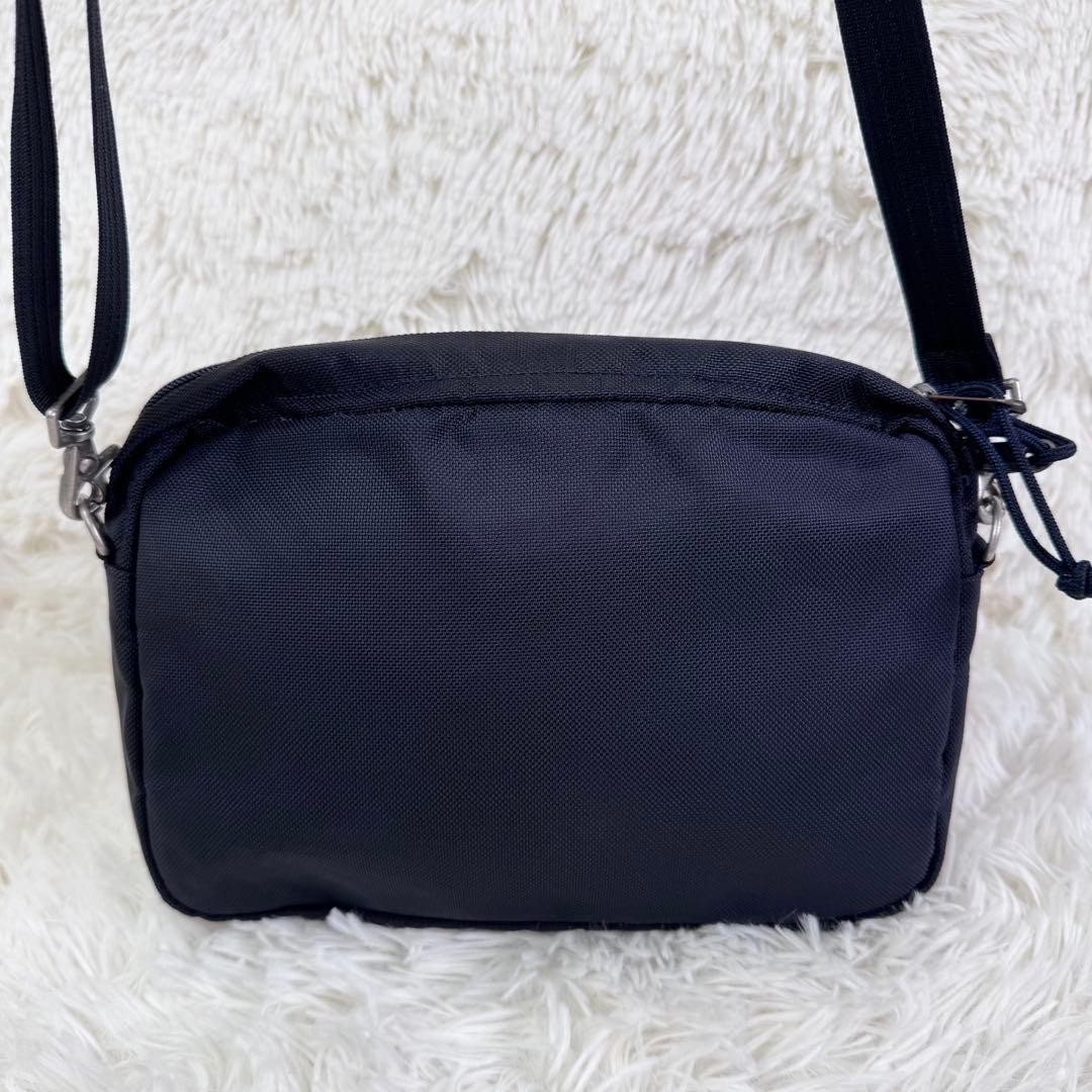 Authentic PORTER Caspar Shoulder Bag Navy Nylon 20cm x 27cm x 4cm Damaged Second