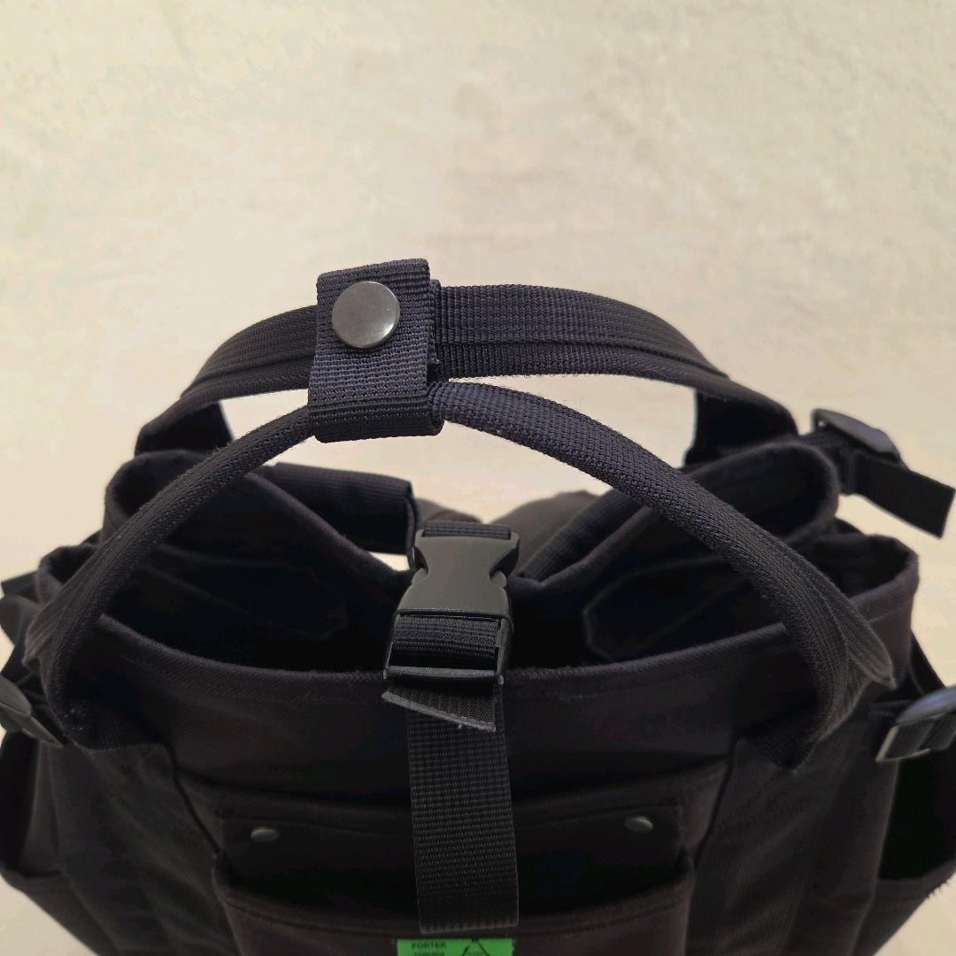 Yoshida Kaban PORTER Union Rack Sack Backpack Black 44x42x24cm Good Condition