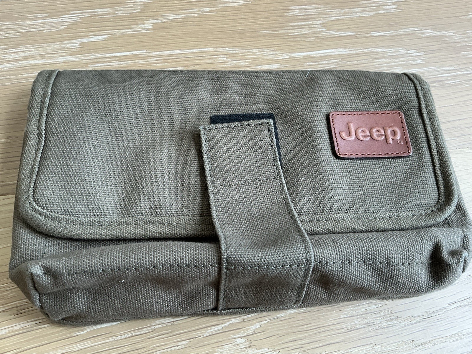 Jeep Durable Canvas Cloth EMPTY Case For User Guide Owners Manuals Pre-owned