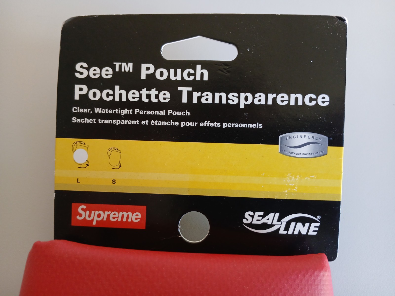 Supreme SealLine See Pouch Large Red Waterproof Personal Pouch SS18 Brand New