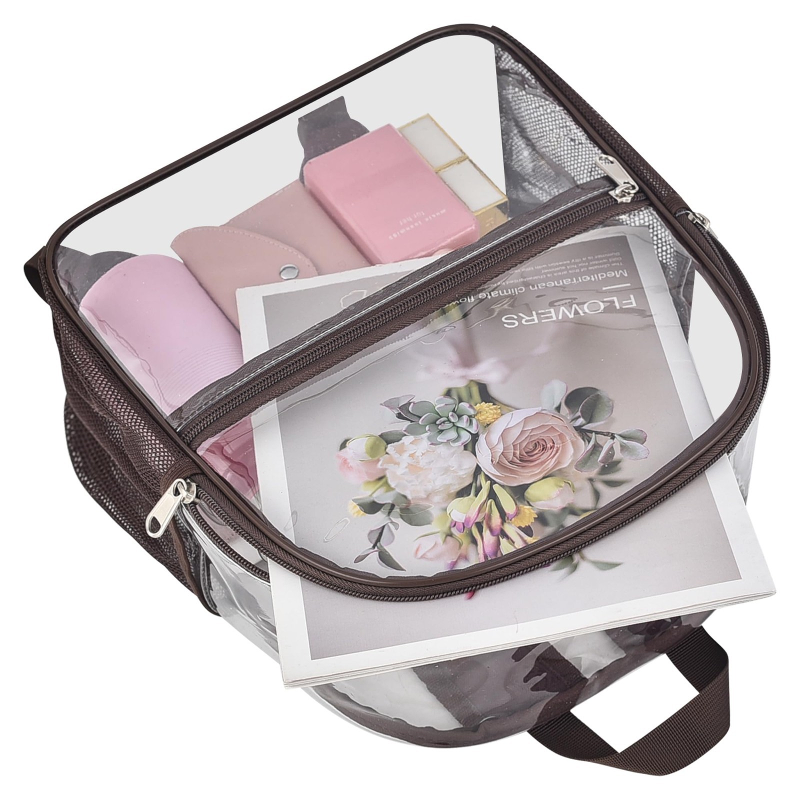 Clear Stadium Approved Backpack – Transparent 12″x6″x11″ Bag for Concerts, Sport