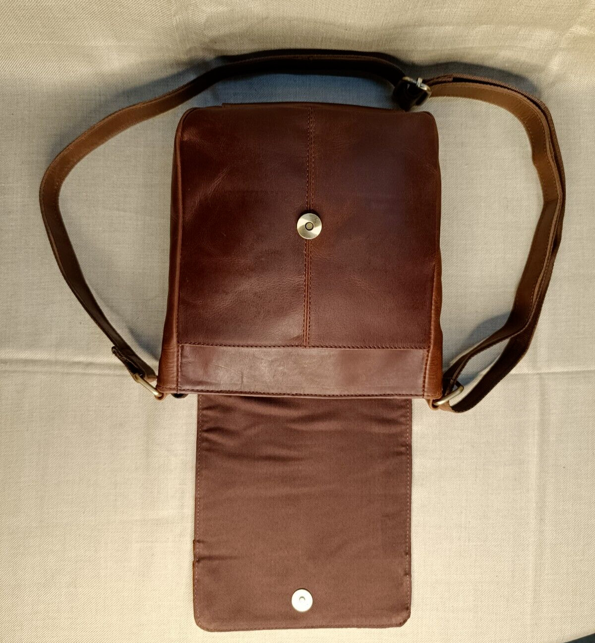 9 In Buffalo Leather Crossbody Sling Bag Purse Satchel Handbag Messenger Bags