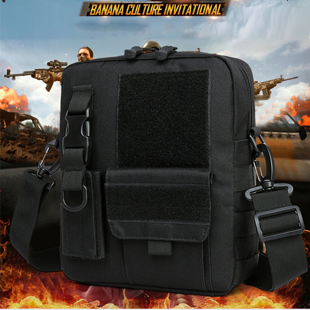 Tactical Messenger Bag MOLLE Sling Pack Briefcase Handbags Utility Carry Satchel