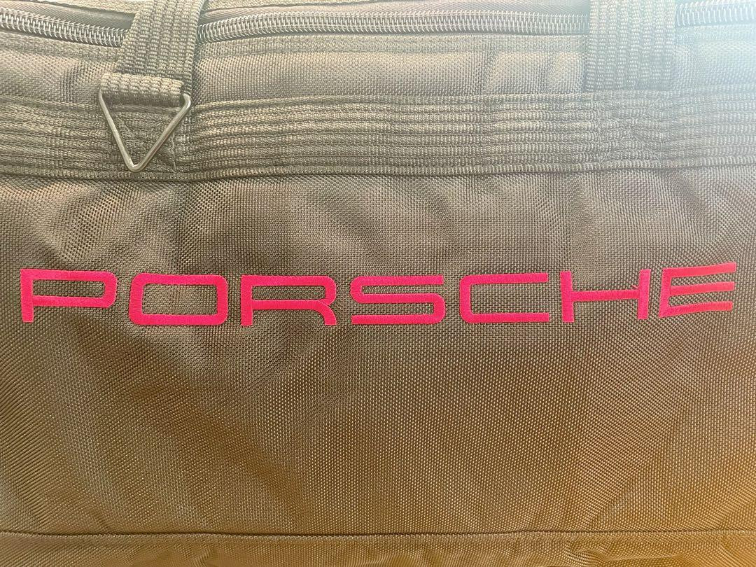 Porsche Boston bag Black Used 60 x 33 x37cm Excellent