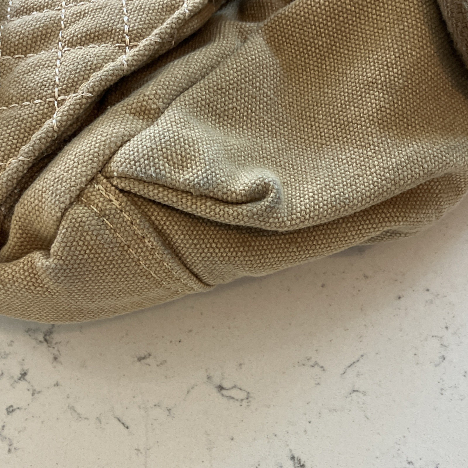 Vintage Khaki Canvas Messenger Bag Eagle Graphic Crossbody Satchel Multi Pocket