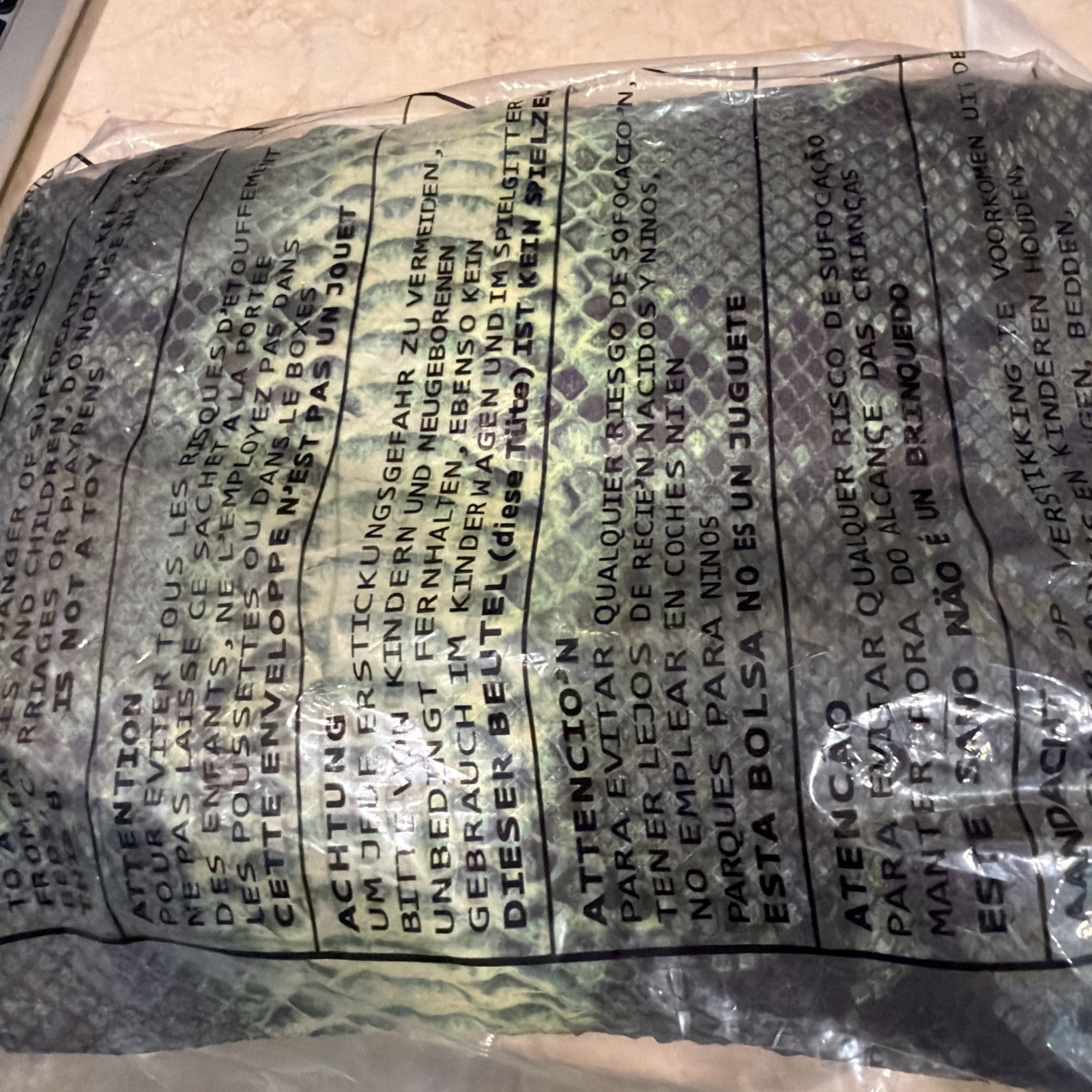 Supreme The North Face Snakeskin Flyweight Duffel Bag Green Authentic NWT