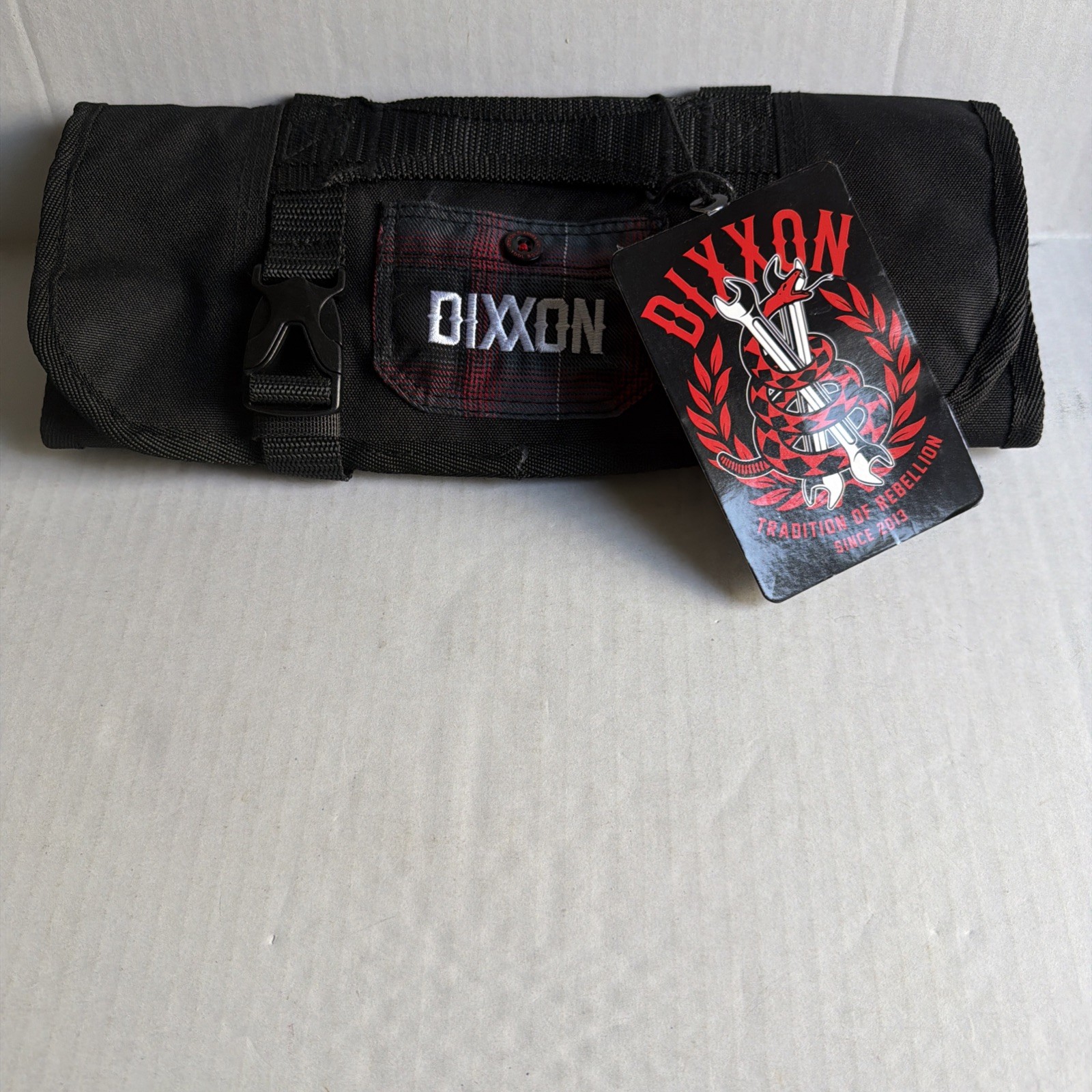 Dixxon Flannel Tool Bag New! Roll Up Plaid Tradition Of Rebellion Since 2013 NWT