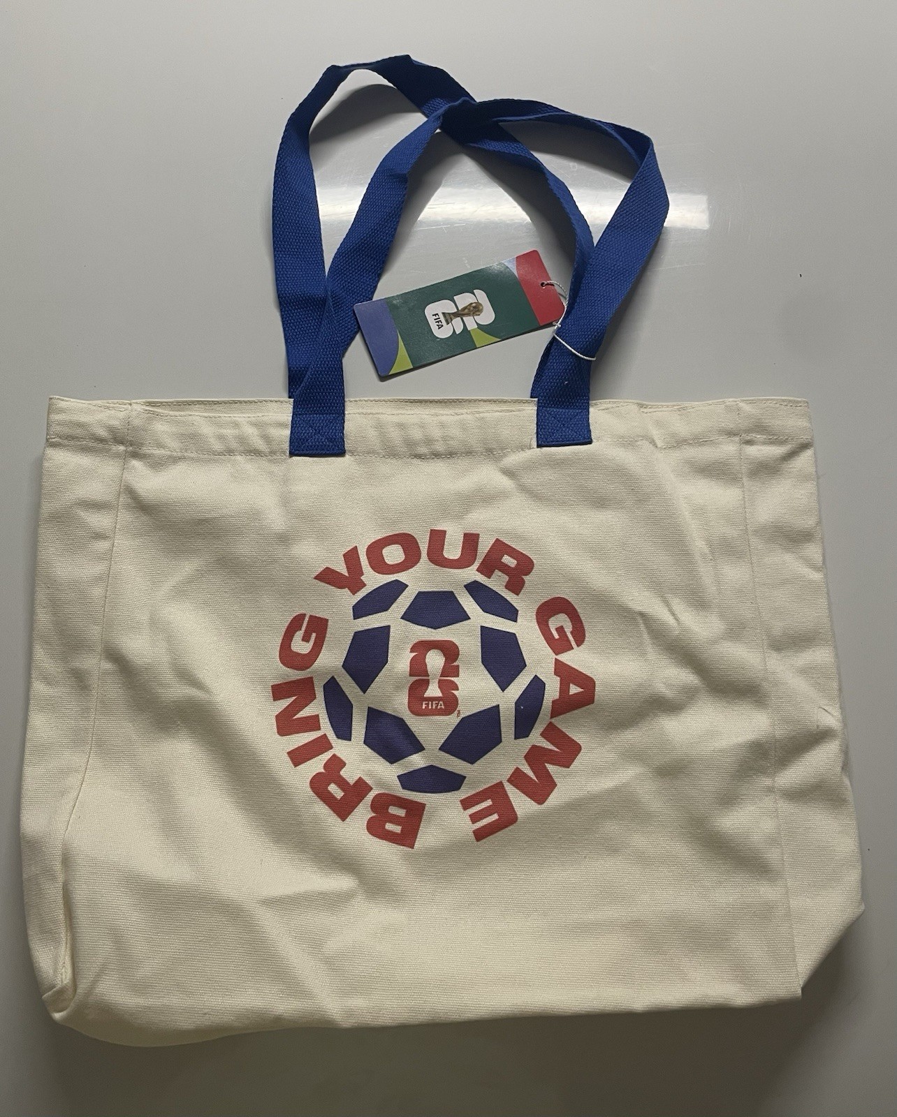 FIFA Tote Bag Green WORLDCUP 2026 USA Canada Mexico Canvas Tote With Pocket