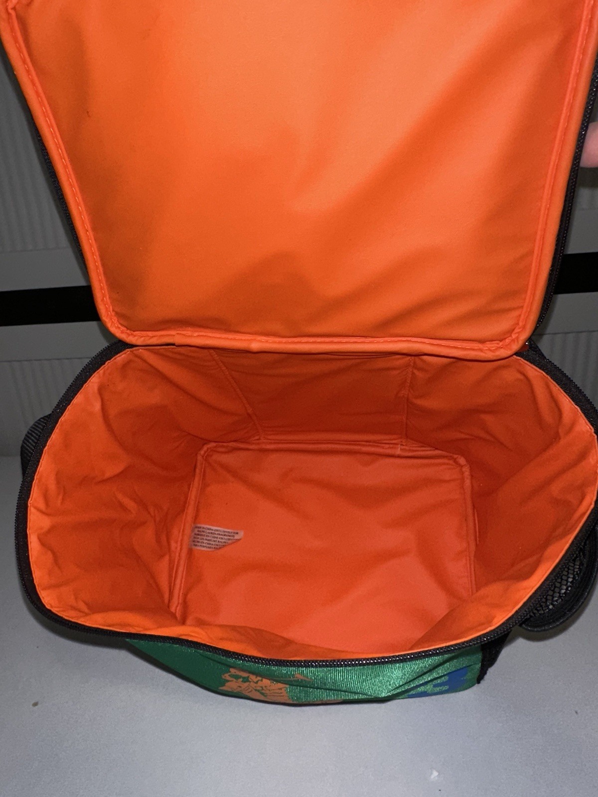Polo Ralph Lauren Big Pony Collection Green Travel Work Lunch Box Bag