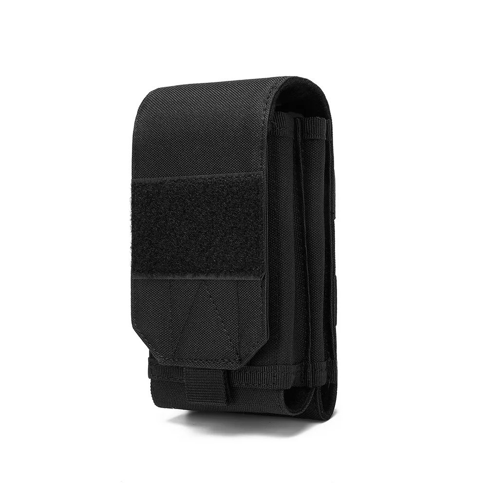 Tactical MOLLE Double Phone Pouch Waist Bag Nylon 600D EDC Outdoor Gear Case