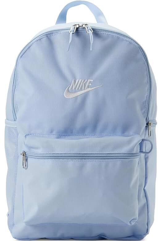 Nike Blue Backpack Medium Zip Closure Outer Pockets Adjustable Strap