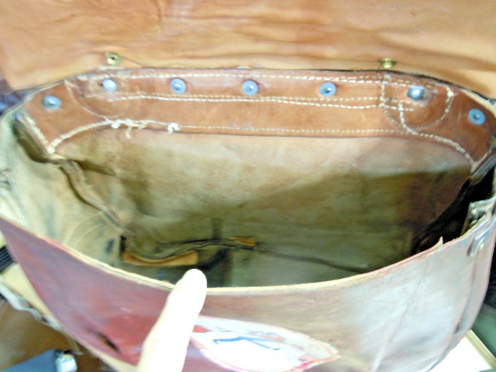 VTG Rare USPS US Leather Mail Postal Carrier Messenger Briefcase Bag # 31