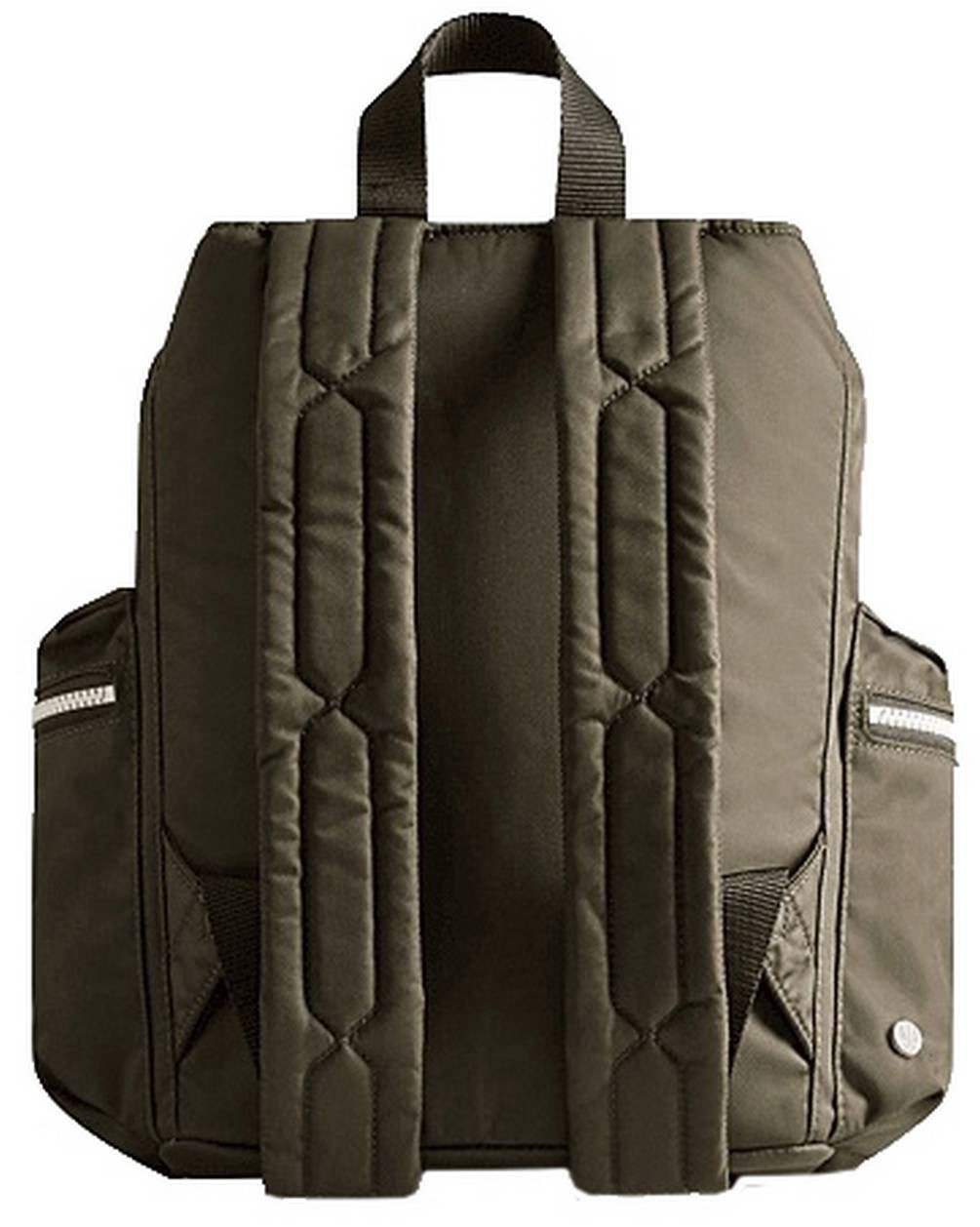 Hunter Unisex Nylon Mini Topclip Backpack – Dark Olive Green