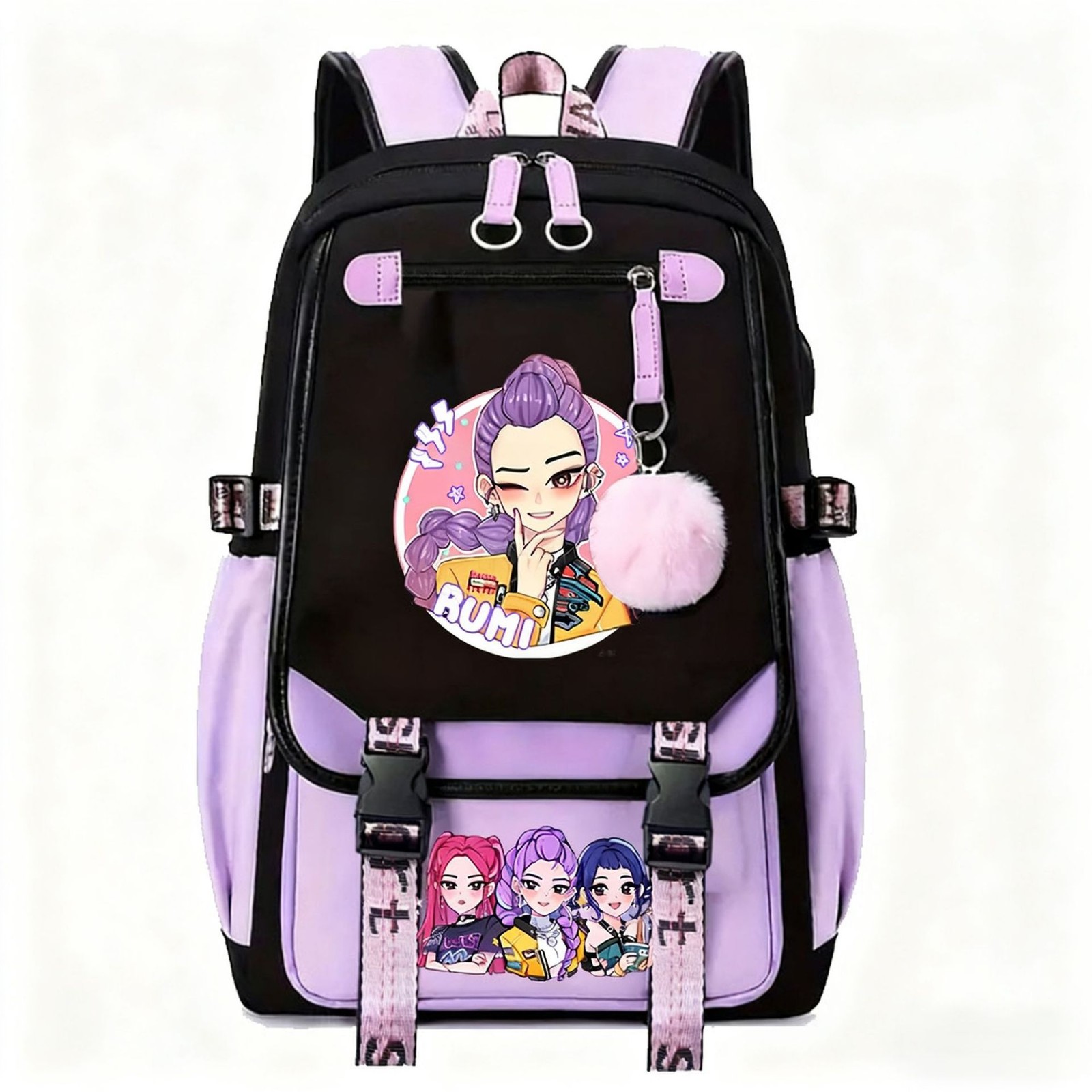 Kawaii Anime Cartoon Character Backpack School Bag Teen Girls Boys Cute Daypack