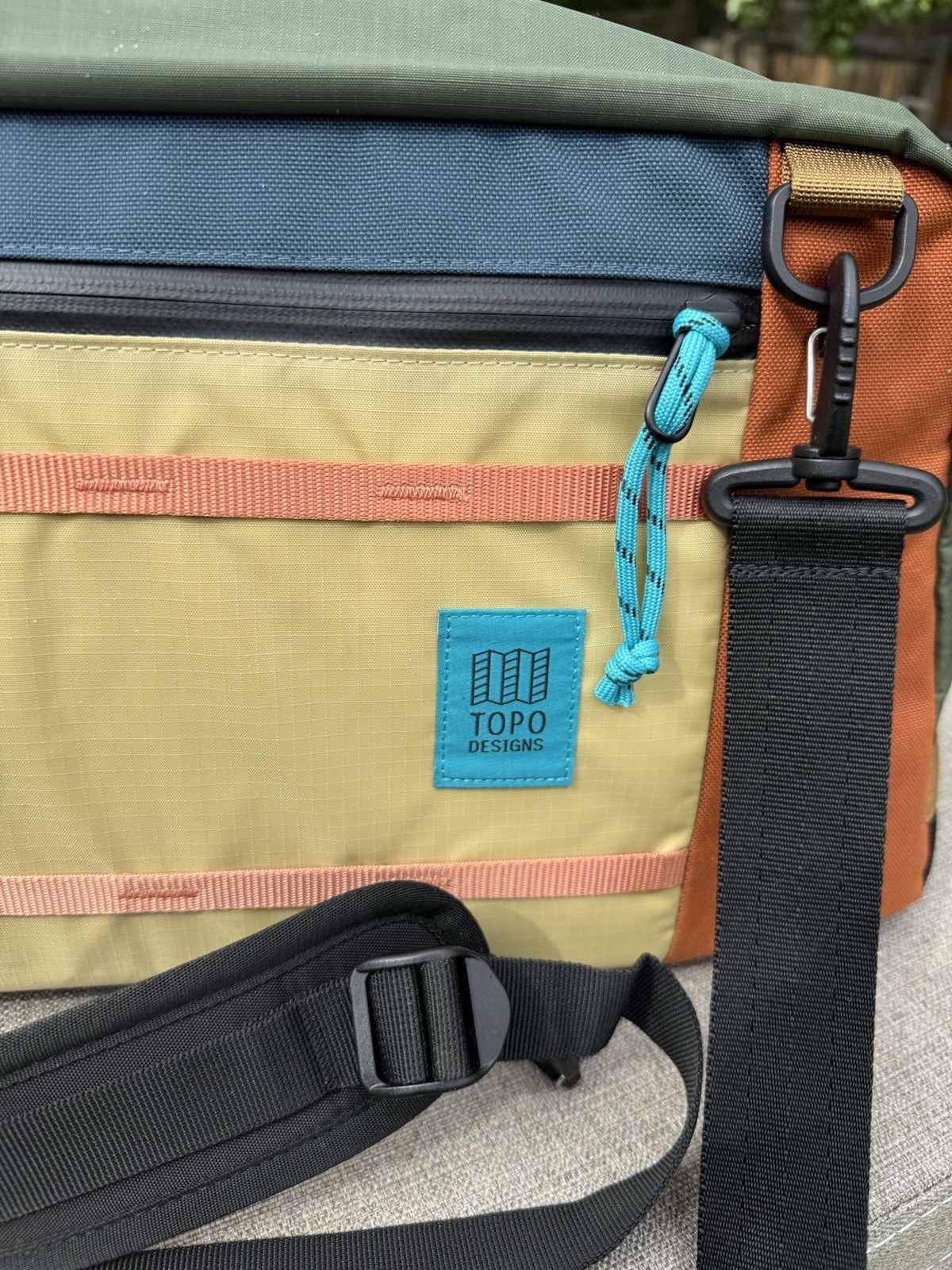Brand New TOPO DESIGNS “Mountain Duffel” 40L Multicolored Backpack Duffel Bag