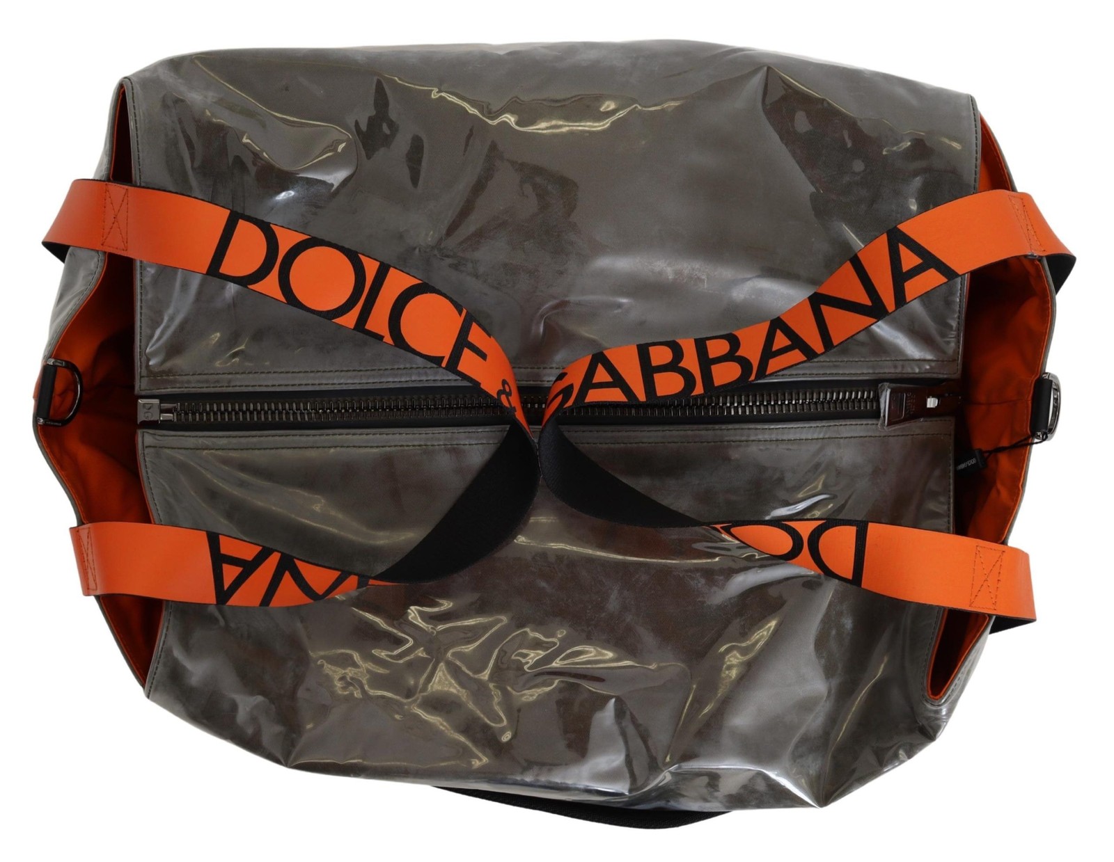 Dolce & Gabbana Cotton Men Large Fabric Green Shopping Tote Bag 100% Authentic