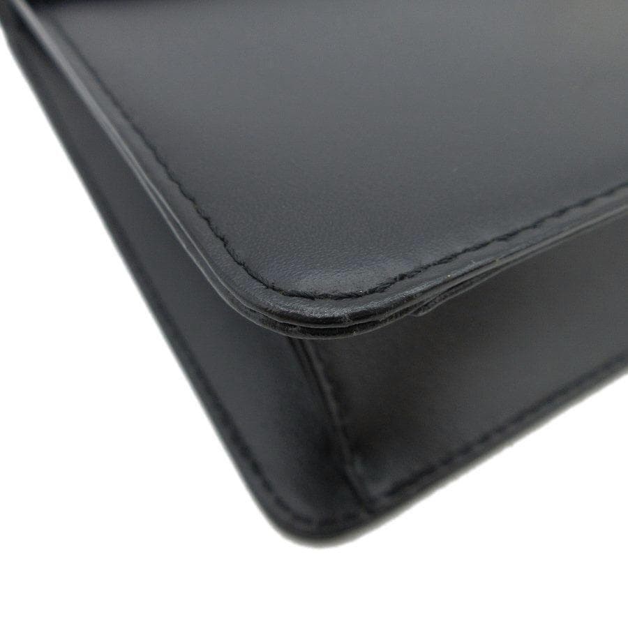 Dunhill Leather Second Bag Clutch 30-26052705 Black 17.5x27x5cm Strap 38cm