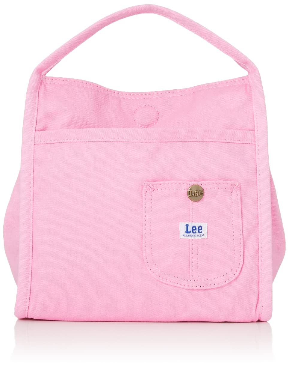 Lee Tote Bag, Overalls Pocket, Canvas, Polyester, Small, 41 Pink/Camel