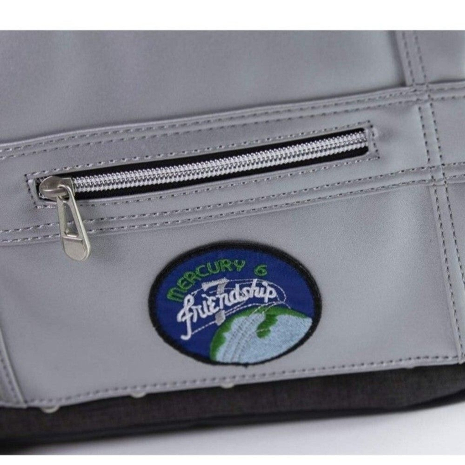 NASA Mercury 6 Messenger Bag Silver/ Gray