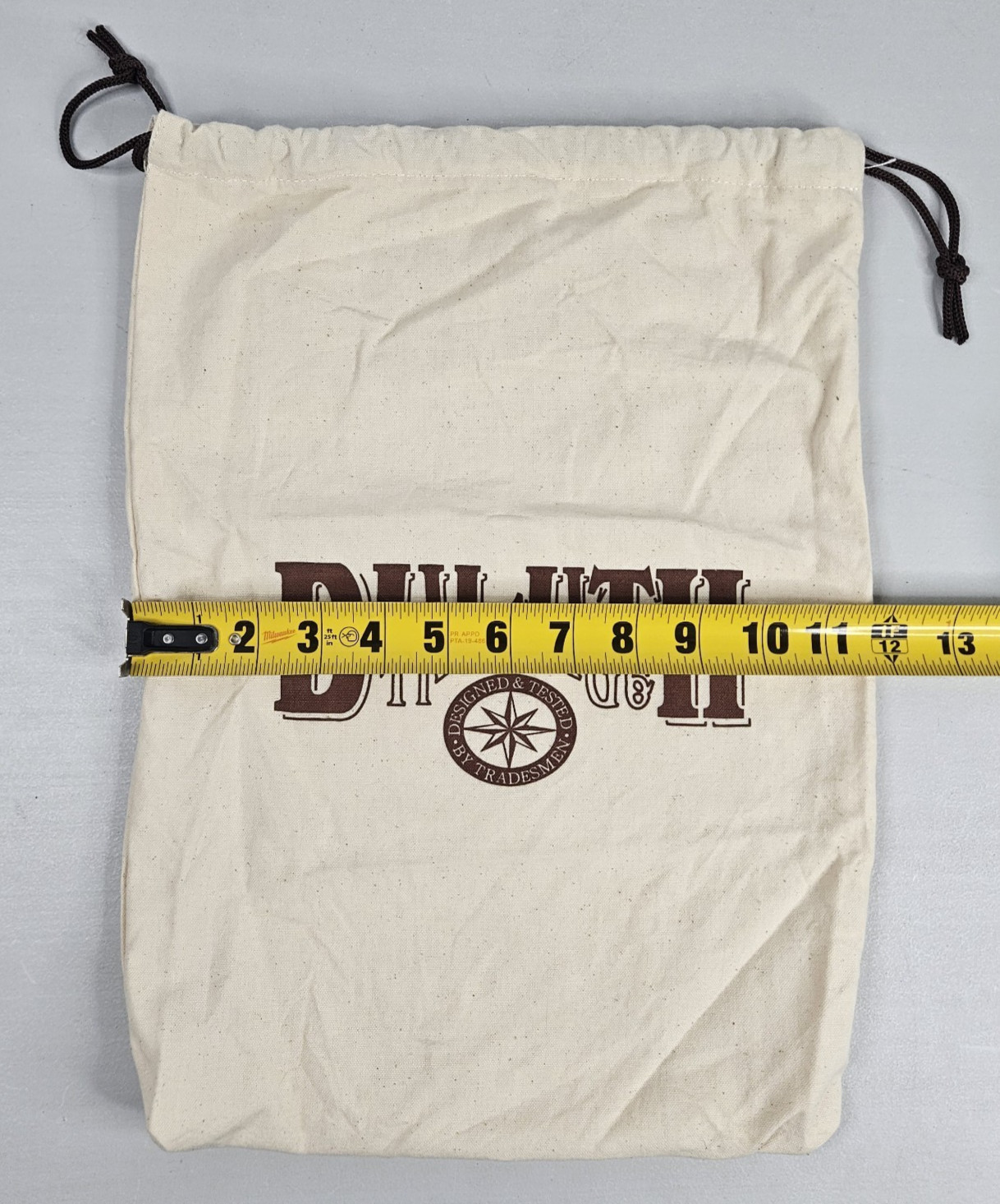 3x Duluth Trading Company Cotton Canvas Drawstring Laundry Tote Bag