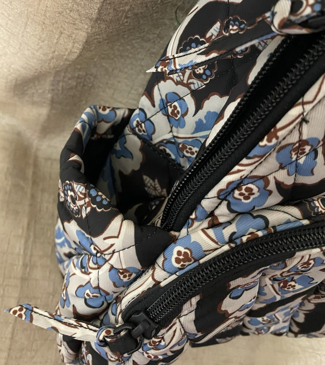 Vera Bradley Womens Small Banbury Backpack, Calyx + Quill Black NWT MSRP $100