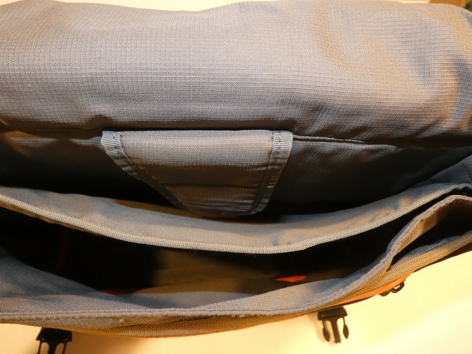 Crumpler Flap Top Laptop Messenger Bag, Tan/Black/Orange