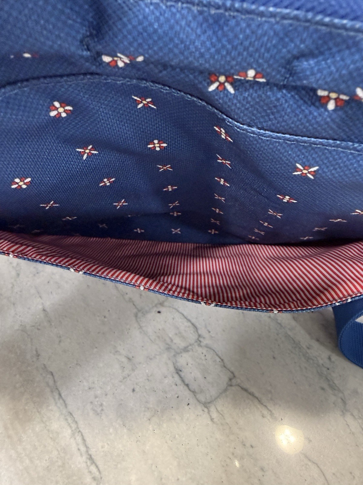 Herschel Blue Geometric Print Laptop Messenger Briefcase Shoulder Bag 15” NWOT
