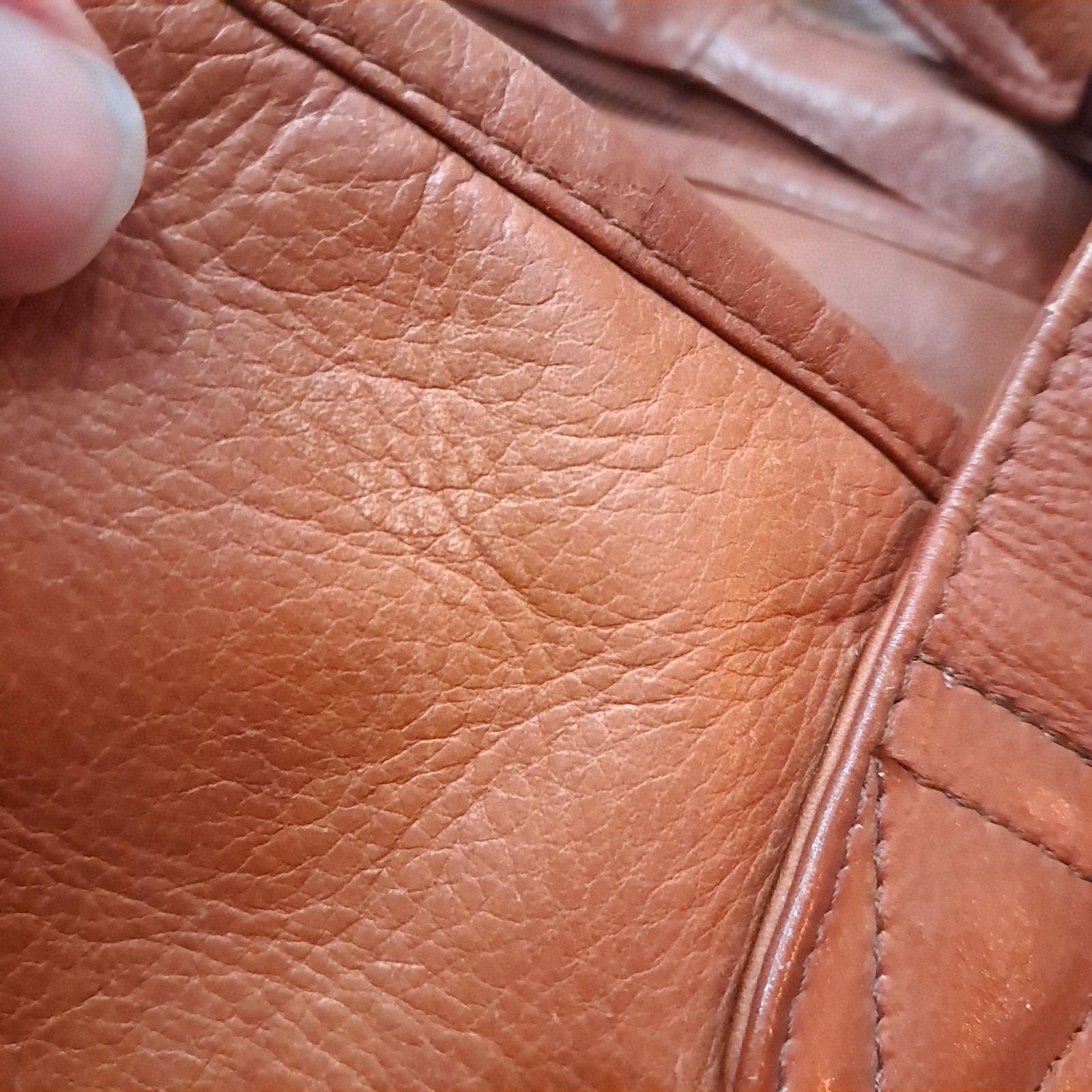 EKA Leather Briefcase Crossbody Laptop Document Case camel brown tan Vintage