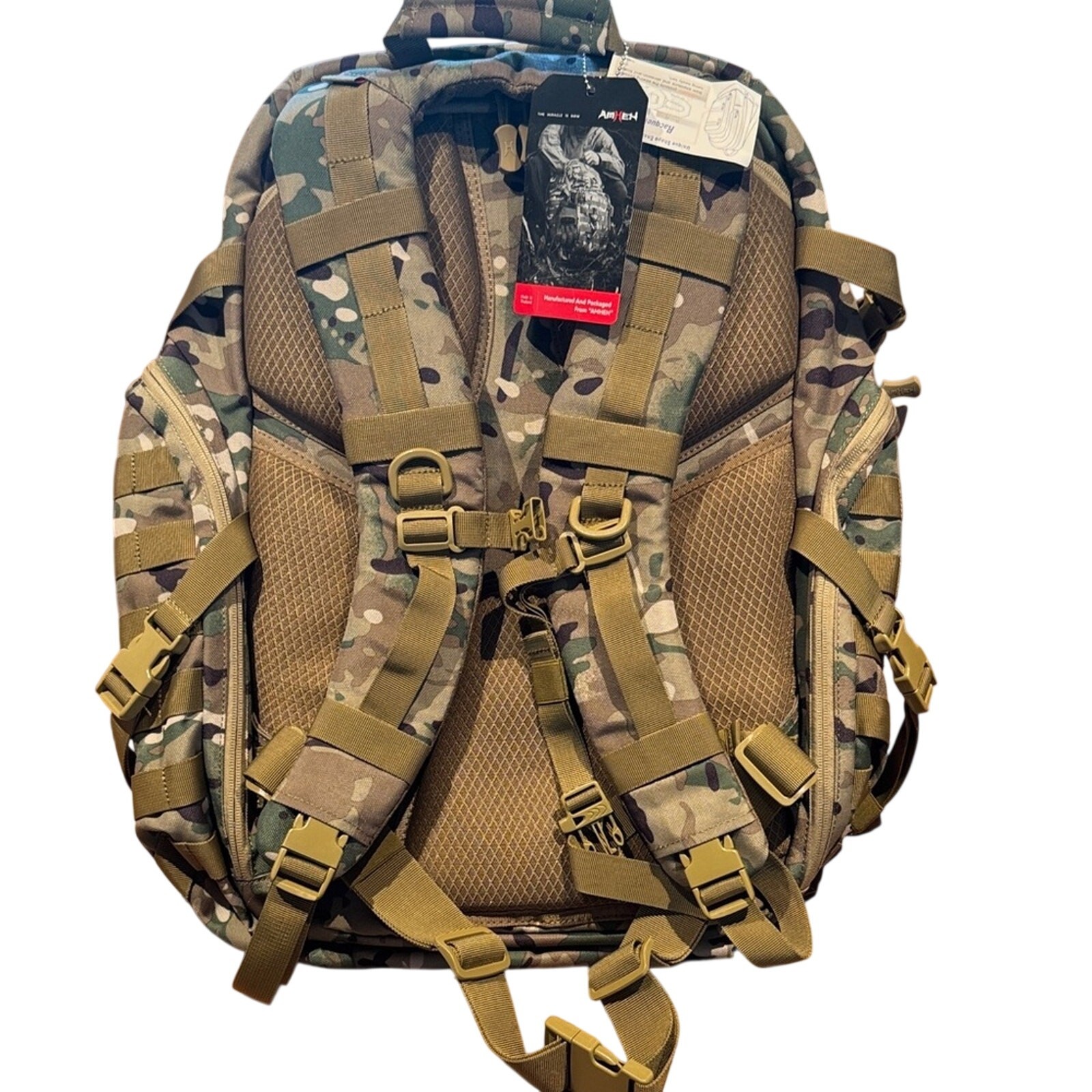 AmHEN | Multicam Tactical Backpack | 32 L | Military MOLLE Camo Bag | NWT
