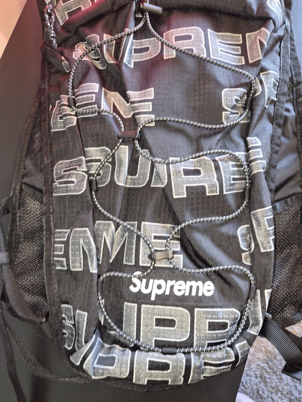 Supreme Mesh Utility Pack Vest / Convertible Backpack – Black All-Over Print