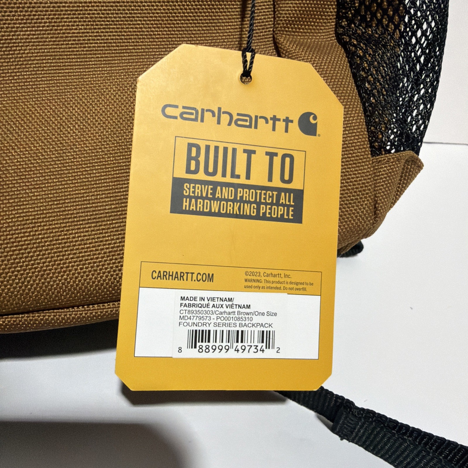 Carhartt Foundry Series Backpack Brown 23L – NEW – READ