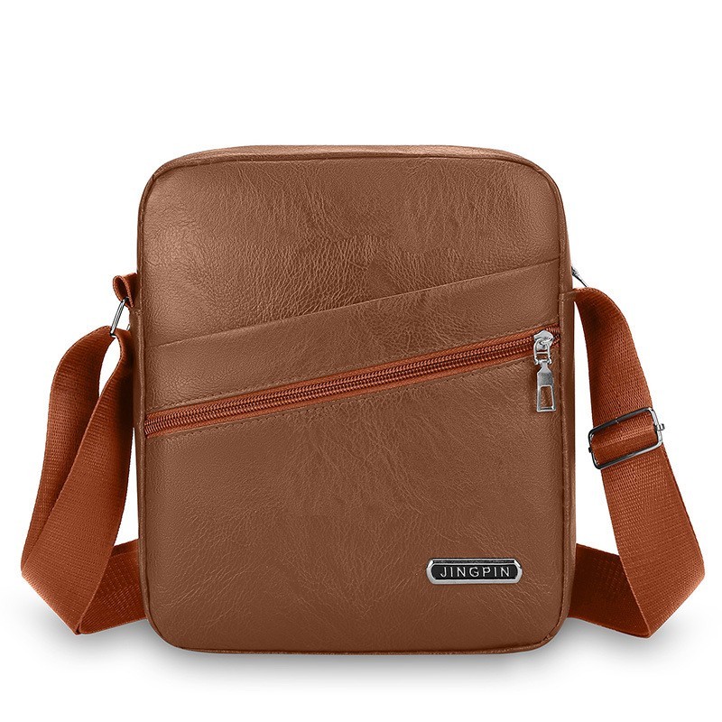 Men’s Leather Crossbody Bag Casual Messenger Chest Pack Shoulder Sling Travel US