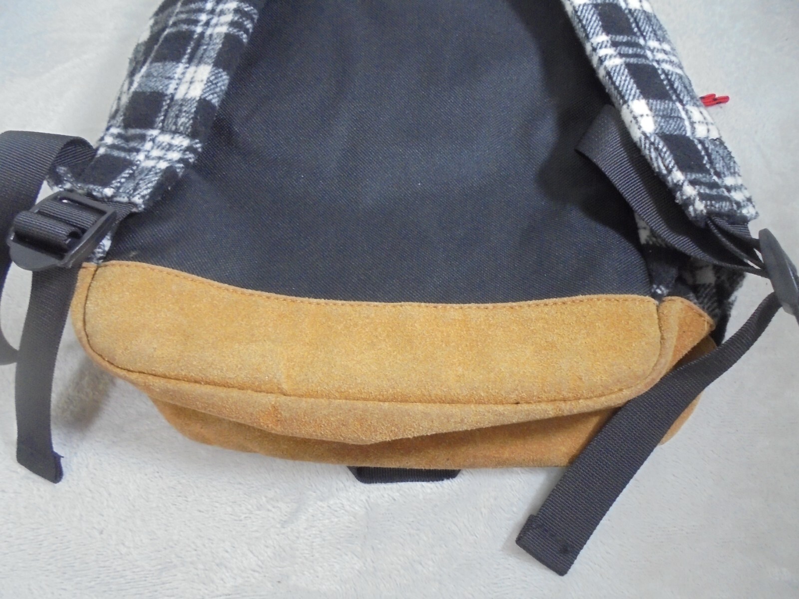 Faux Wool Leather Suede Backpack Bookbag Bag Back To School Work