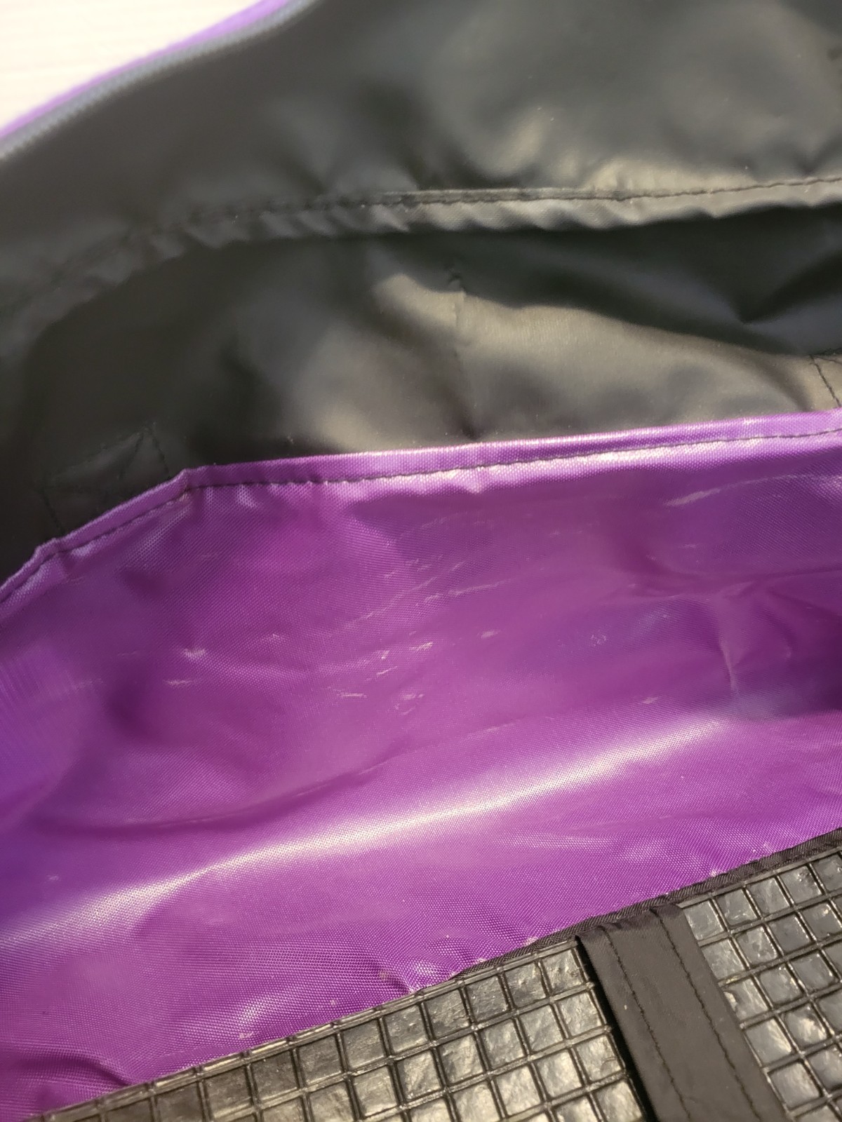 High Sierra Canvas Duffle Gym Travel Bag Purple Teal Vintage 1990s
