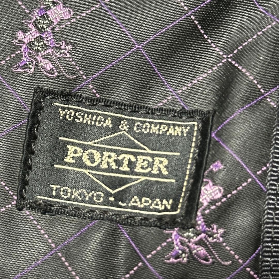 PORTER x Disney Tanker Shoulder Bag Black Limited Edition 19×32 cm Genuine