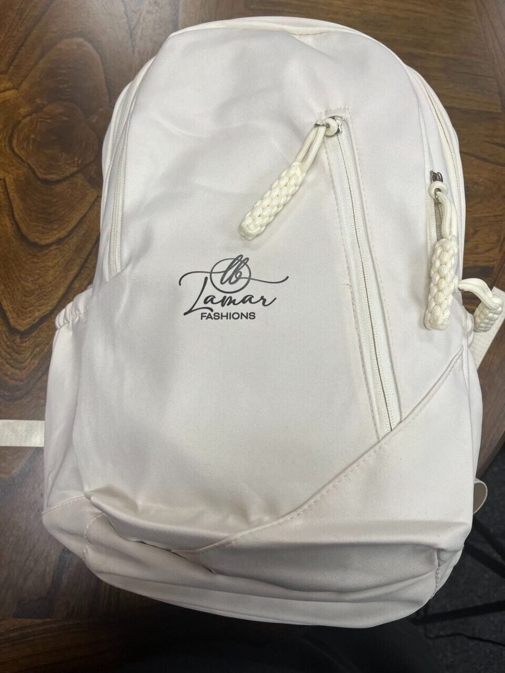 Backpack for Men and Women Basic Laptop Casual Shoulder – White – NIB