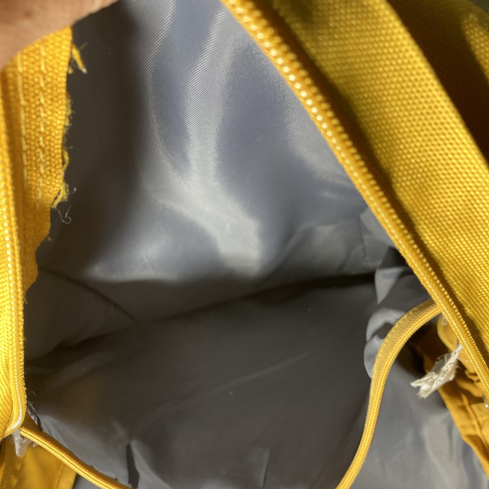 Trans JanSport Backpack Mustard Yellow Cool Student with Leather Bottom