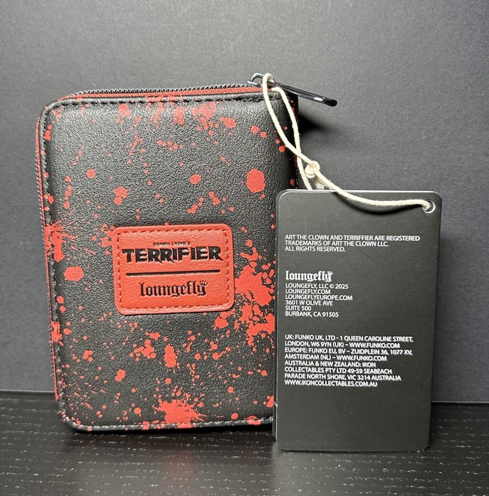 Loungefly Terrifier Art The Clown Splatter Wallet Horror (IN HAND)