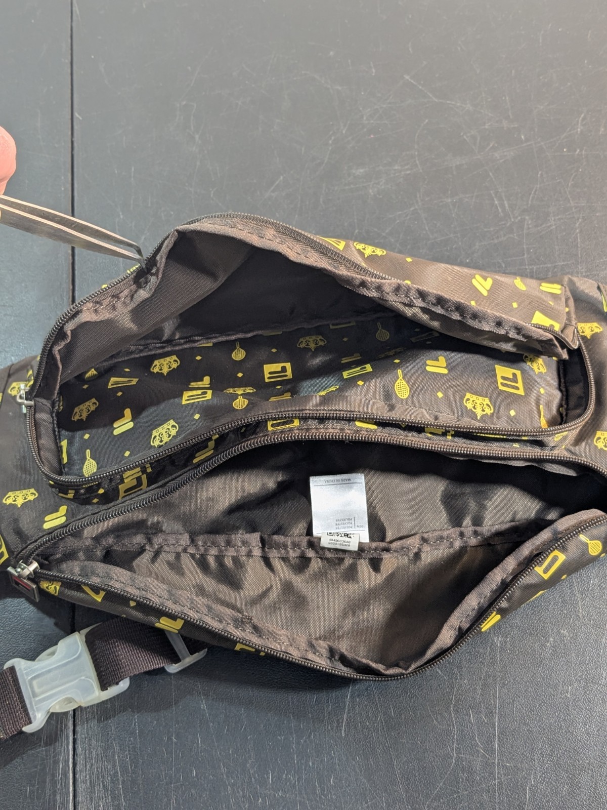 FILA + Urban Outfitters Monogram Sling Bag | 20″x7″x5″ Fanny Pack