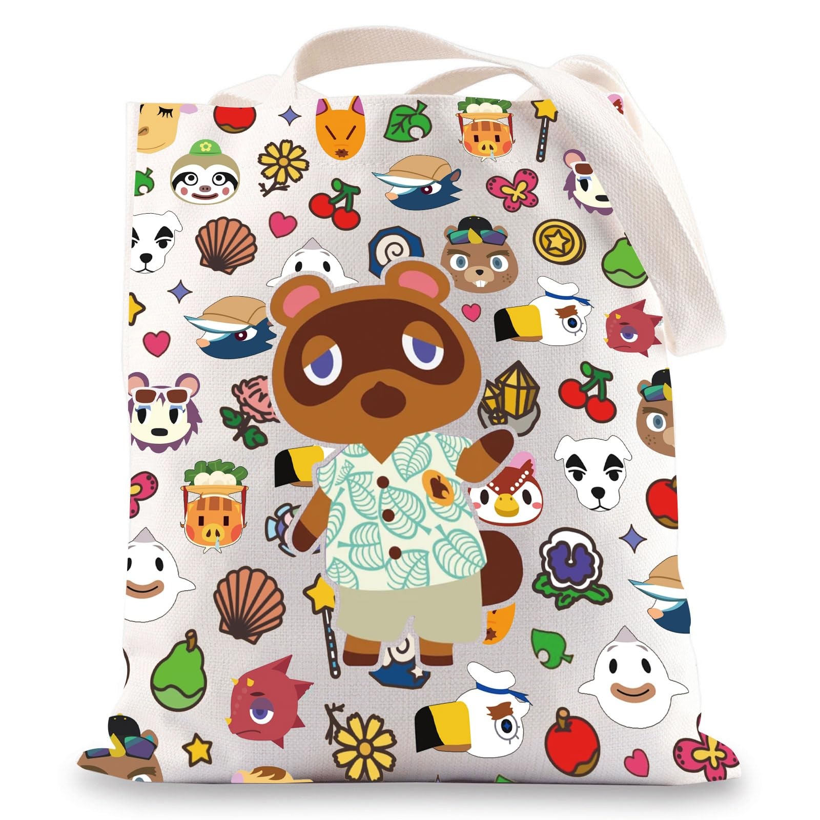 BWWKTOP Animal Villager Tote Bag Tommy 14.56 x 12.59 inches, Bear 2tg
