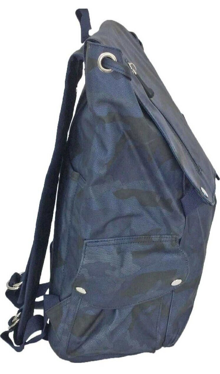 DUCHAMP- Men’s Flap-over Camo Structured Backpack- Medium- Navy- NWT- $140