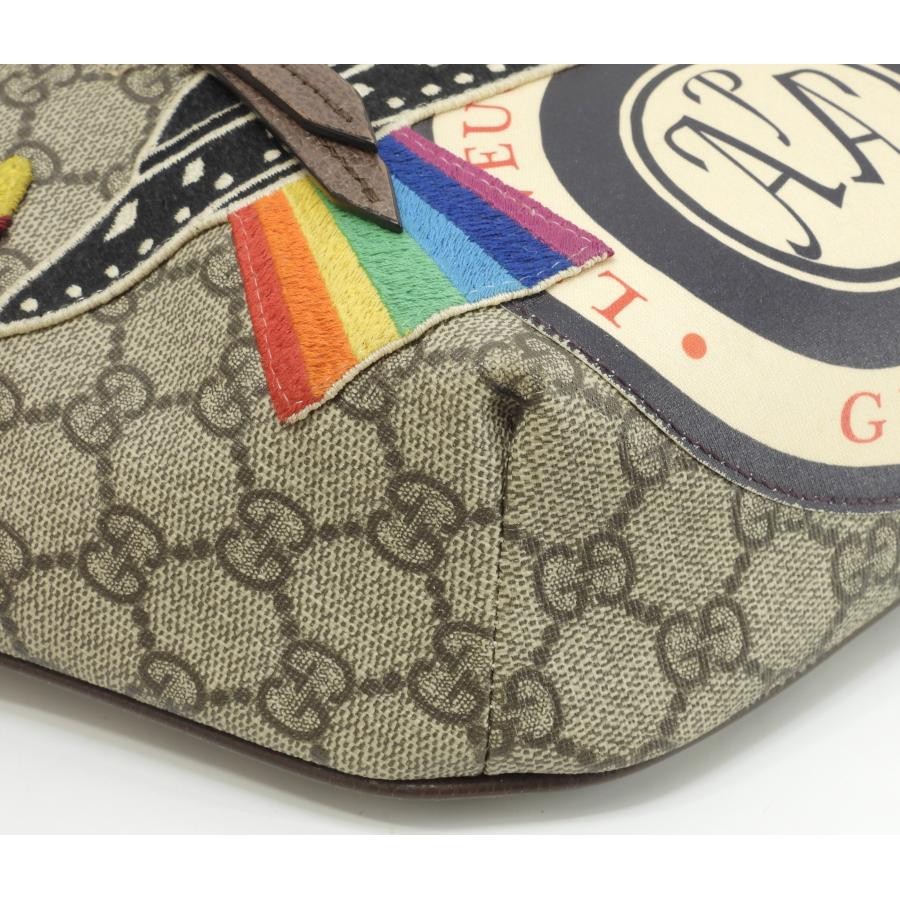 Gucci Belt Bag UFO Old GG Supreme Grey Courier Body Bag Web Men’s Accessories2