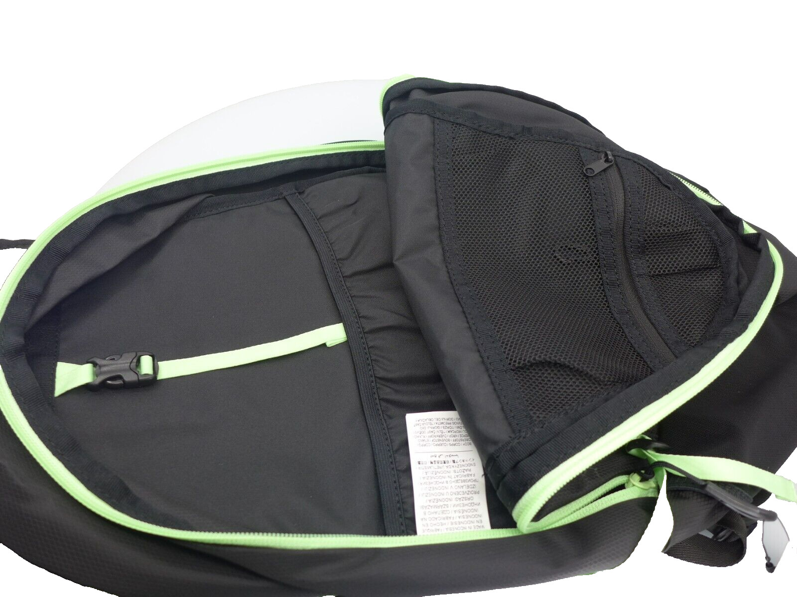 Nike Engineered Black Bright Green Ultra Light Backpack ( 15L ) Running New