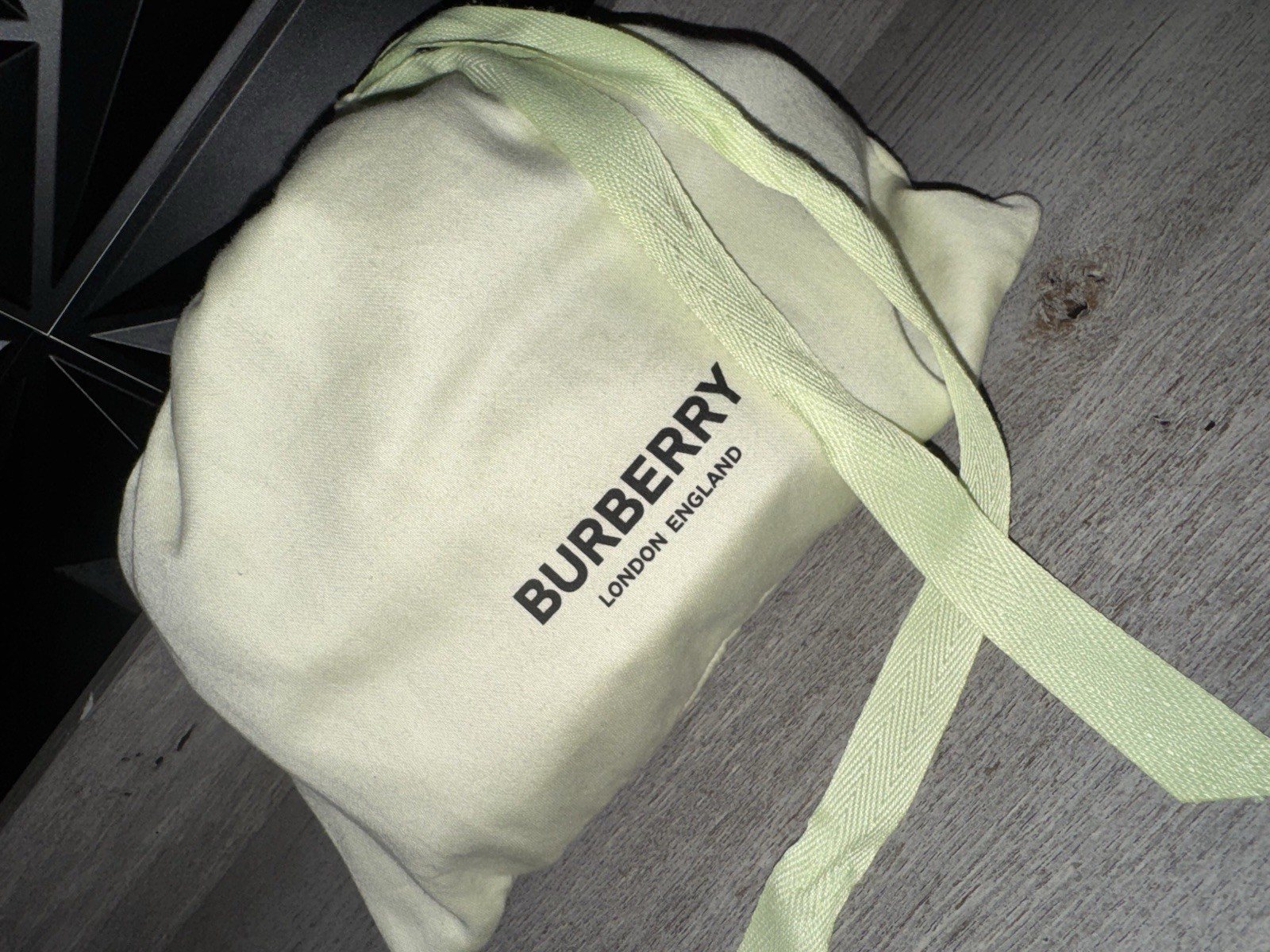 Burberry Monogram Motif Charcoal Check Crossbody Bag Authentic !!!