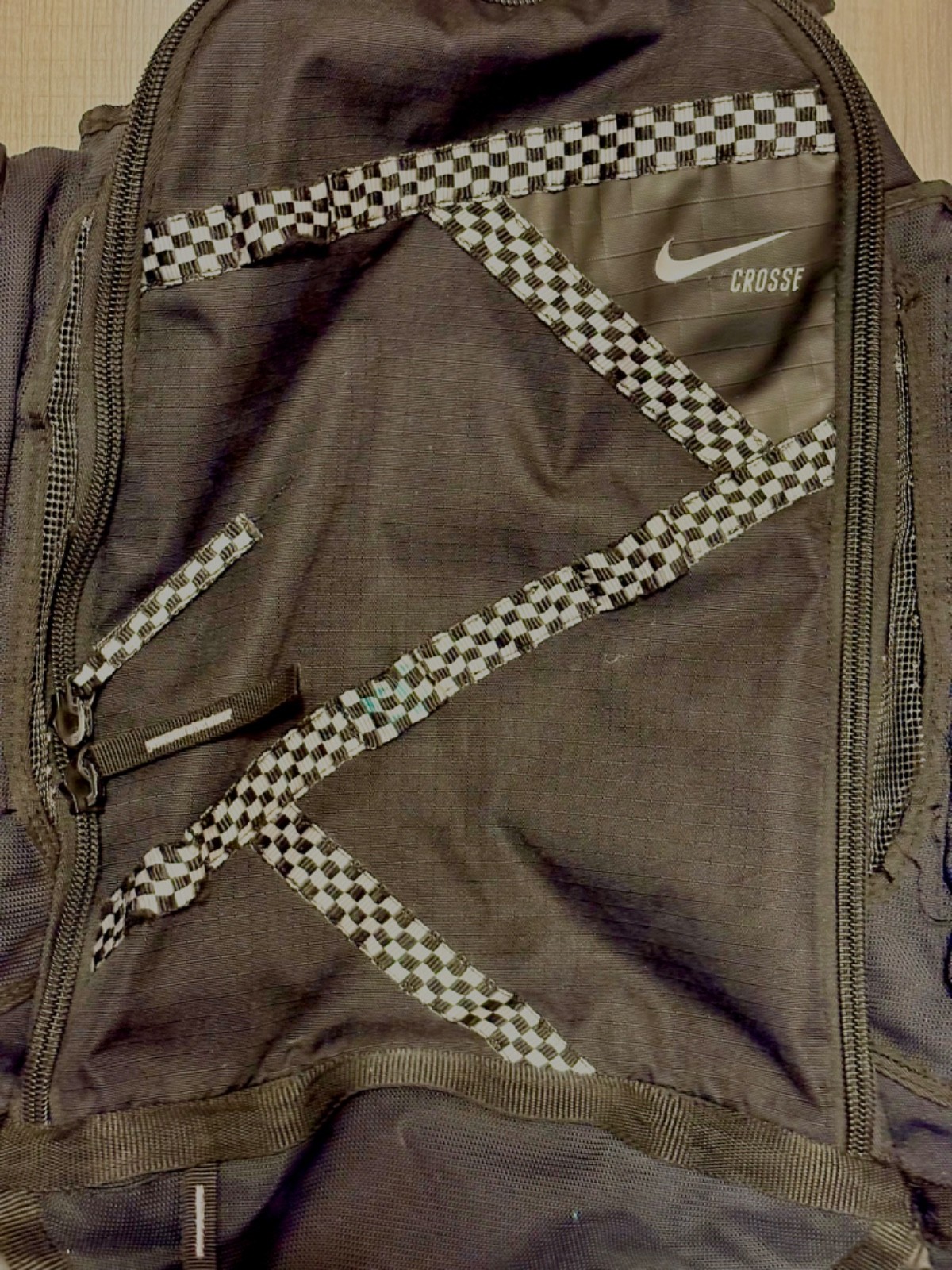 Nike Lacrosse Face-Off Game Day Extra Large Backpack Black Gear Bag Stick Slot