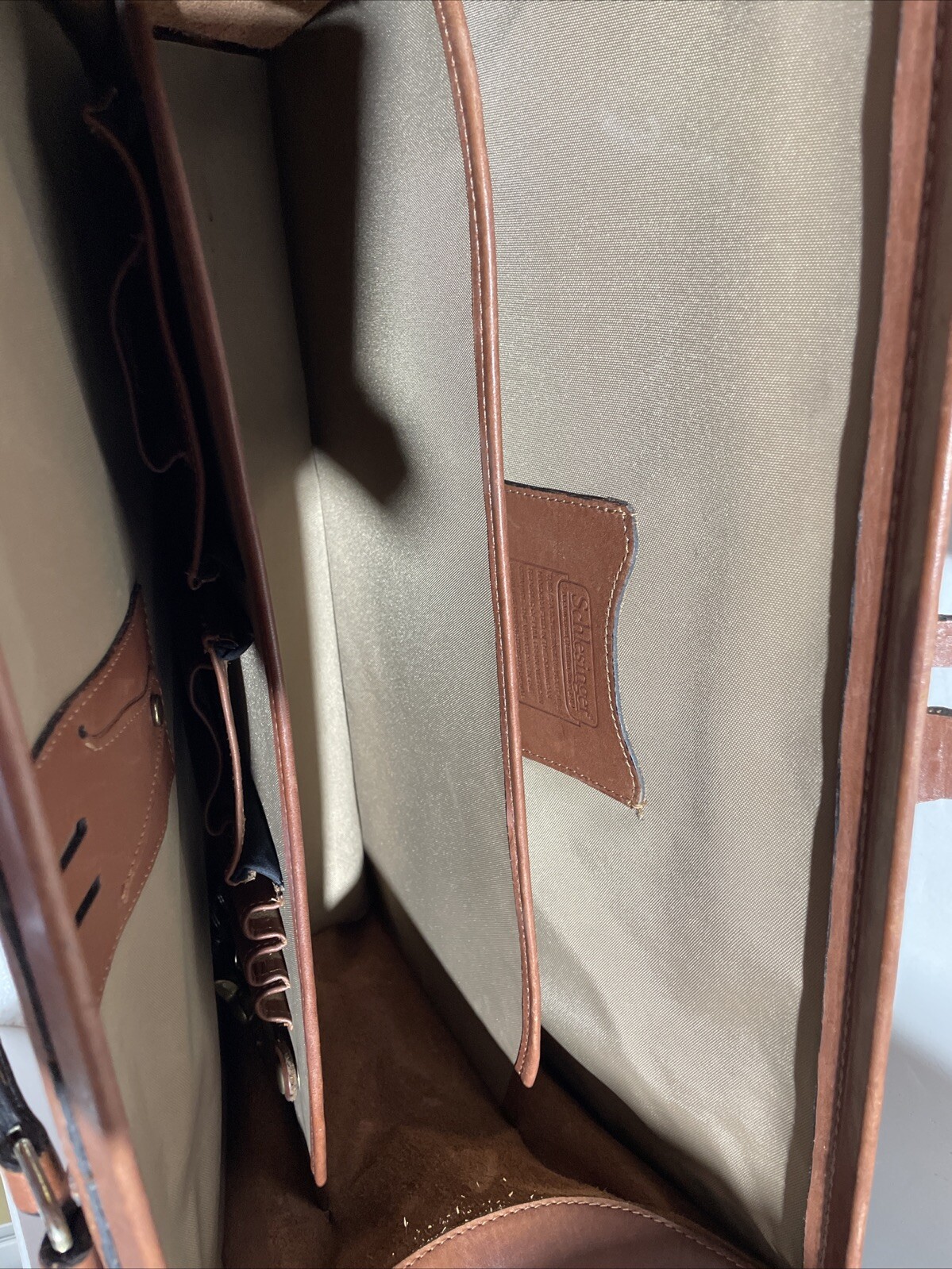 Schlesinger Brown Leather Briefcase