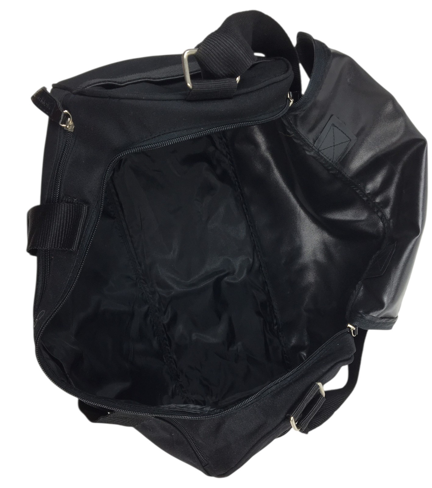 Calvin Klein Black Duffel Bag Carry On Overnight Shoulder Strap 18” Gym Luggage