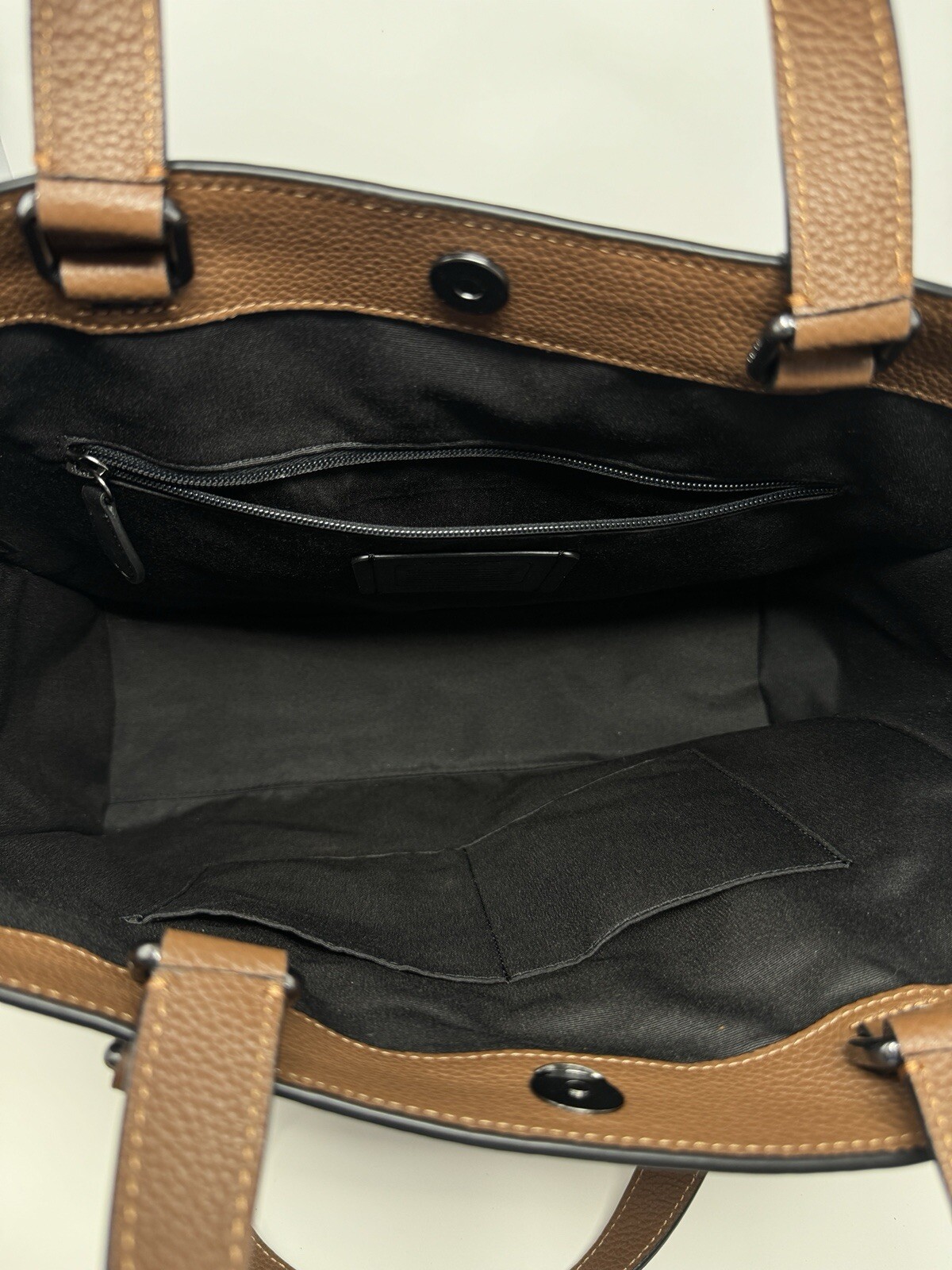 Rare Coach Hudson Leather Double Handle Tote Brown Coach Men/Women