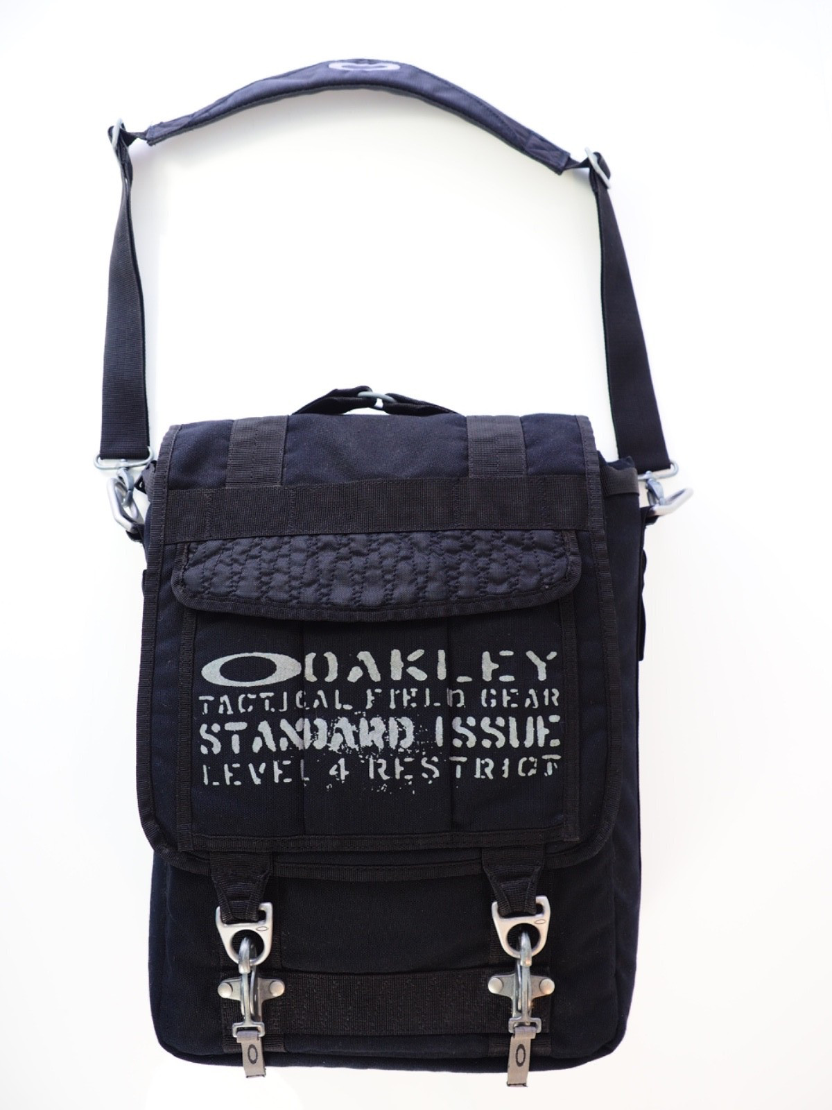 Oakley SI Tactical Field Gear Vertical Large Crossbody Laptop Bag Black